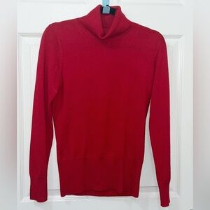 New Relativity Red Turtleneck Sweater Size Medium